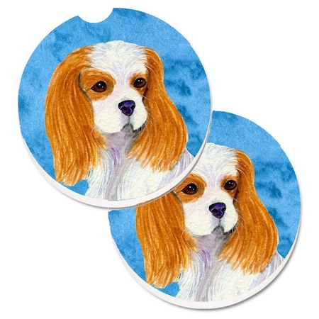 Carolines Treasures Blue Cavalier Spaniel Cup Holder Car Coaster, PK2 SS4803-BUCARC